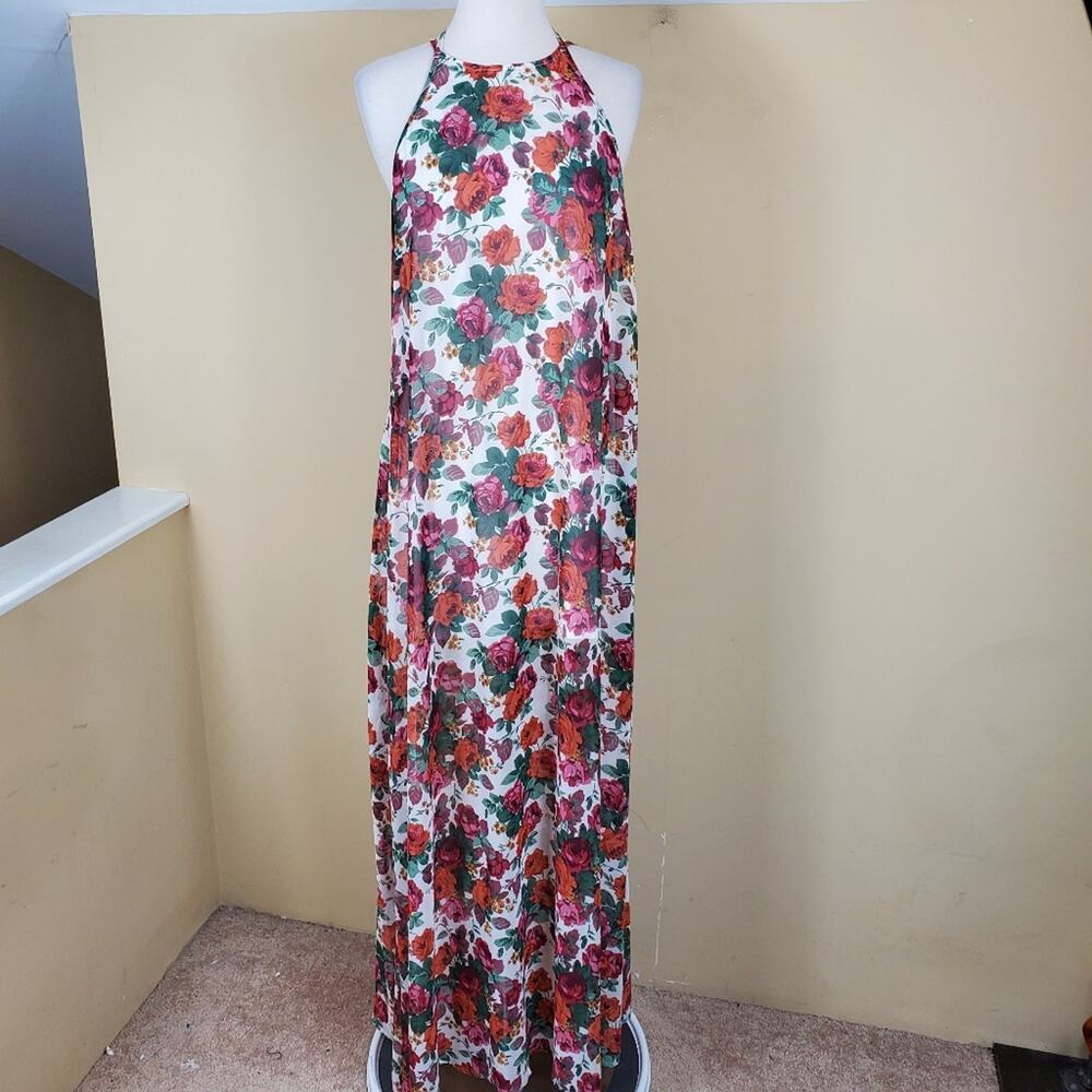 Show Me Your Mumu Floral Maxi Strappy Back Dress Size S